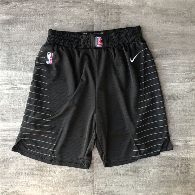 Cheap Men NBA Los Angeles Clippers Black Shorts 0416